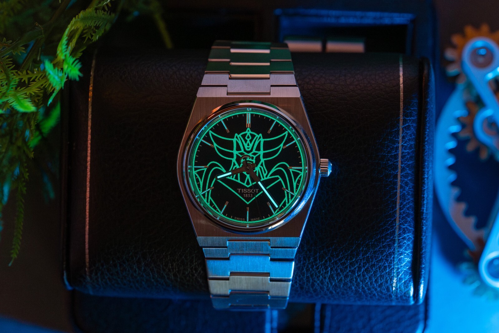 Pre-owned Tissot Prx Automatic 40mm Blue Dial Ufo Robot Grendizer T137.407.11.041.02