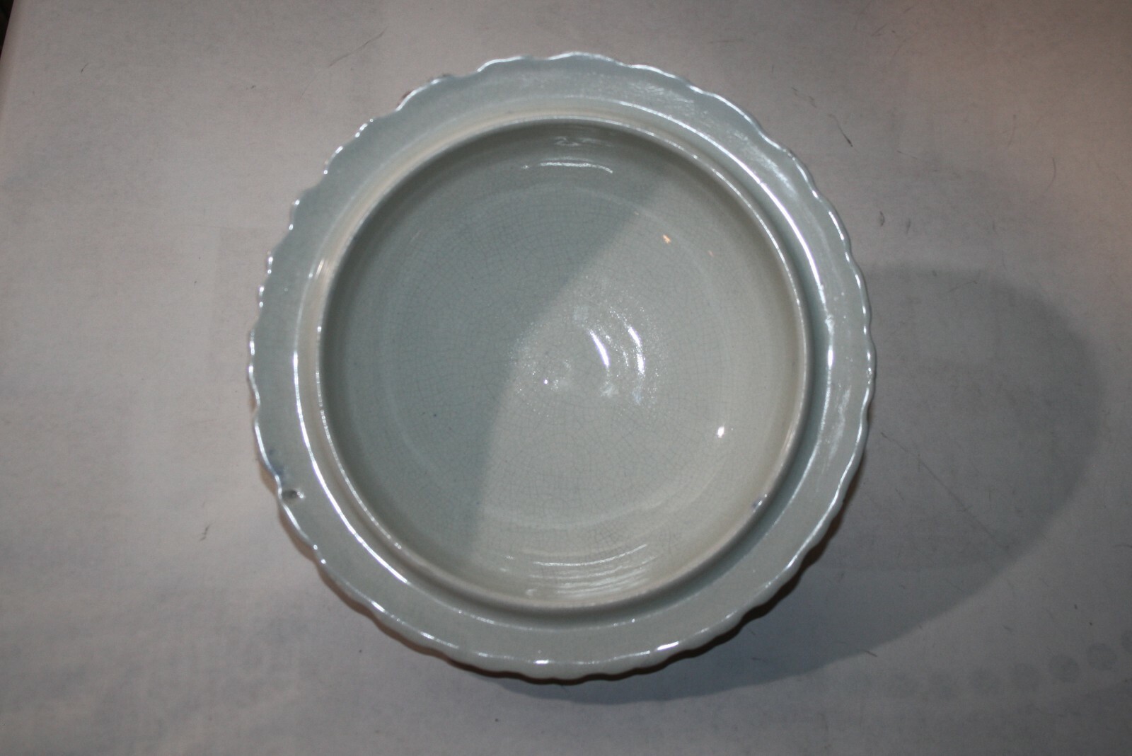 Antique Flow Blue Unknown Replacement Chamber Pot Lid 6