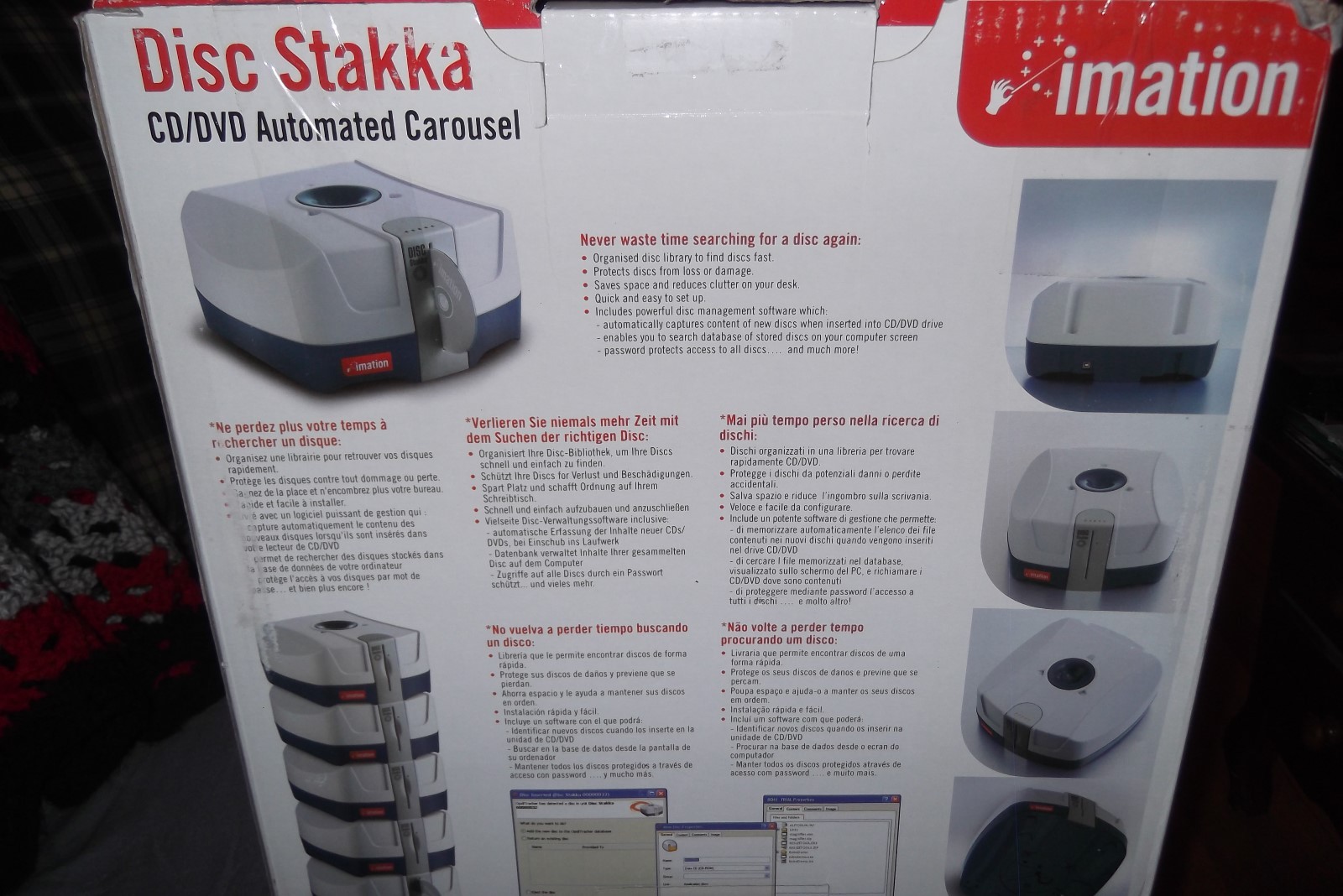 IMATION DISC STAKKA  NEW IN BOX!