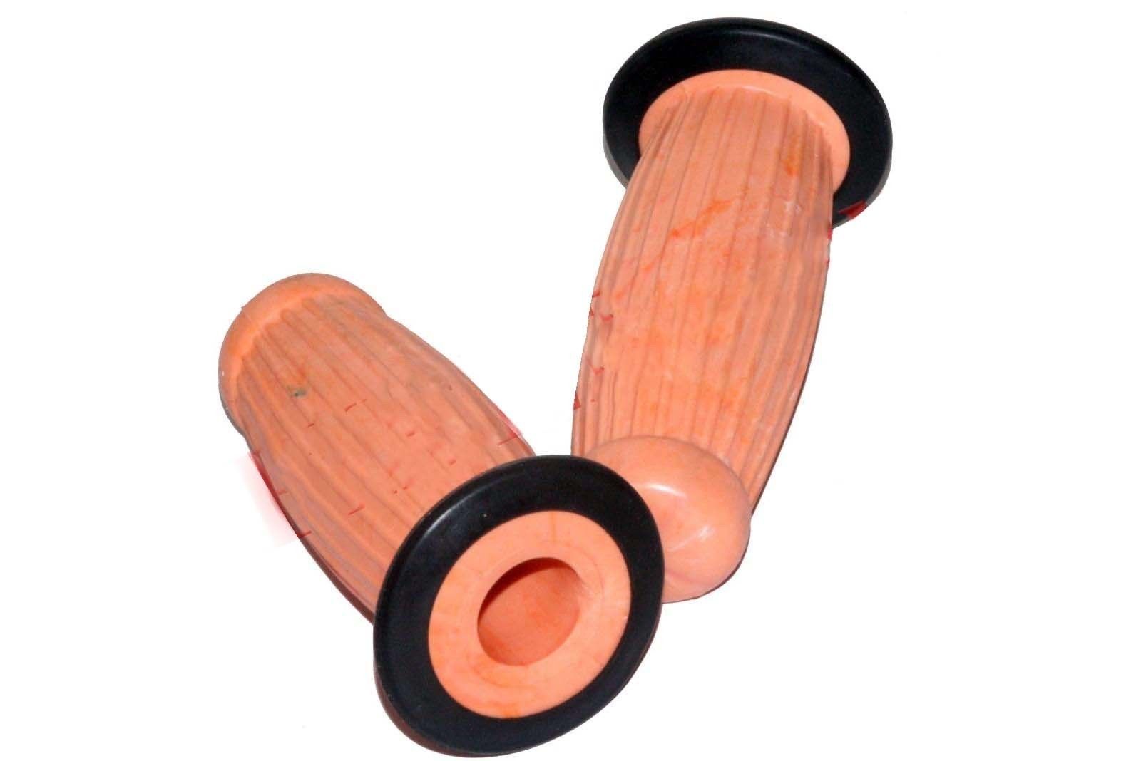 New Lambretta Barrel Handle Bar Grip Set SX TV LI GP  Scooter Orange  