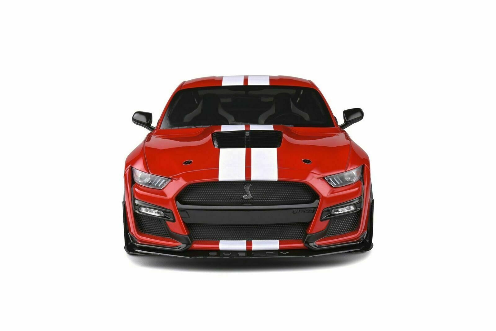 1/18 Ford Mustang Shelby GT500 (Red) W Stripes Diecast Model 1/18 Ford Mustang Shelby GT500 (Red) W Stripes Diecast Model