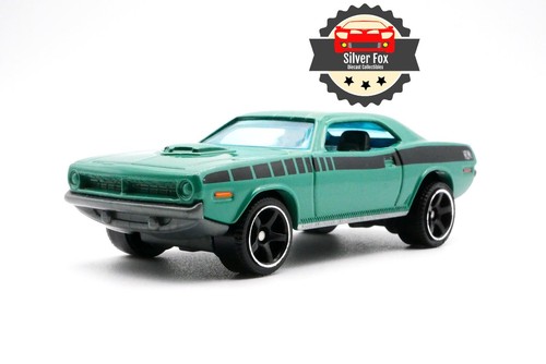 1970 PLYMOUTH CUDA HEMI GREEN 1/64 SCALE DIECAST COLLECTOR MODEL CAR