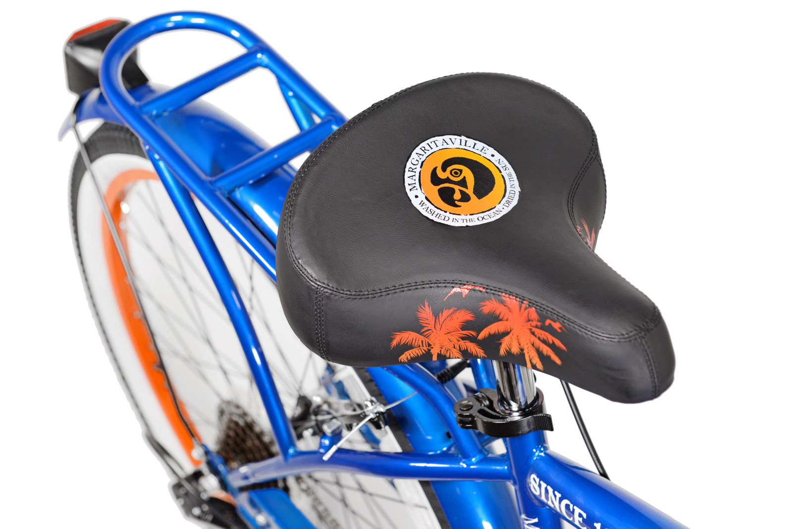 Men's, Margaritaville Multi Speed Cruiser Bike 7 Speed Drivetrain Blue 26 Inch