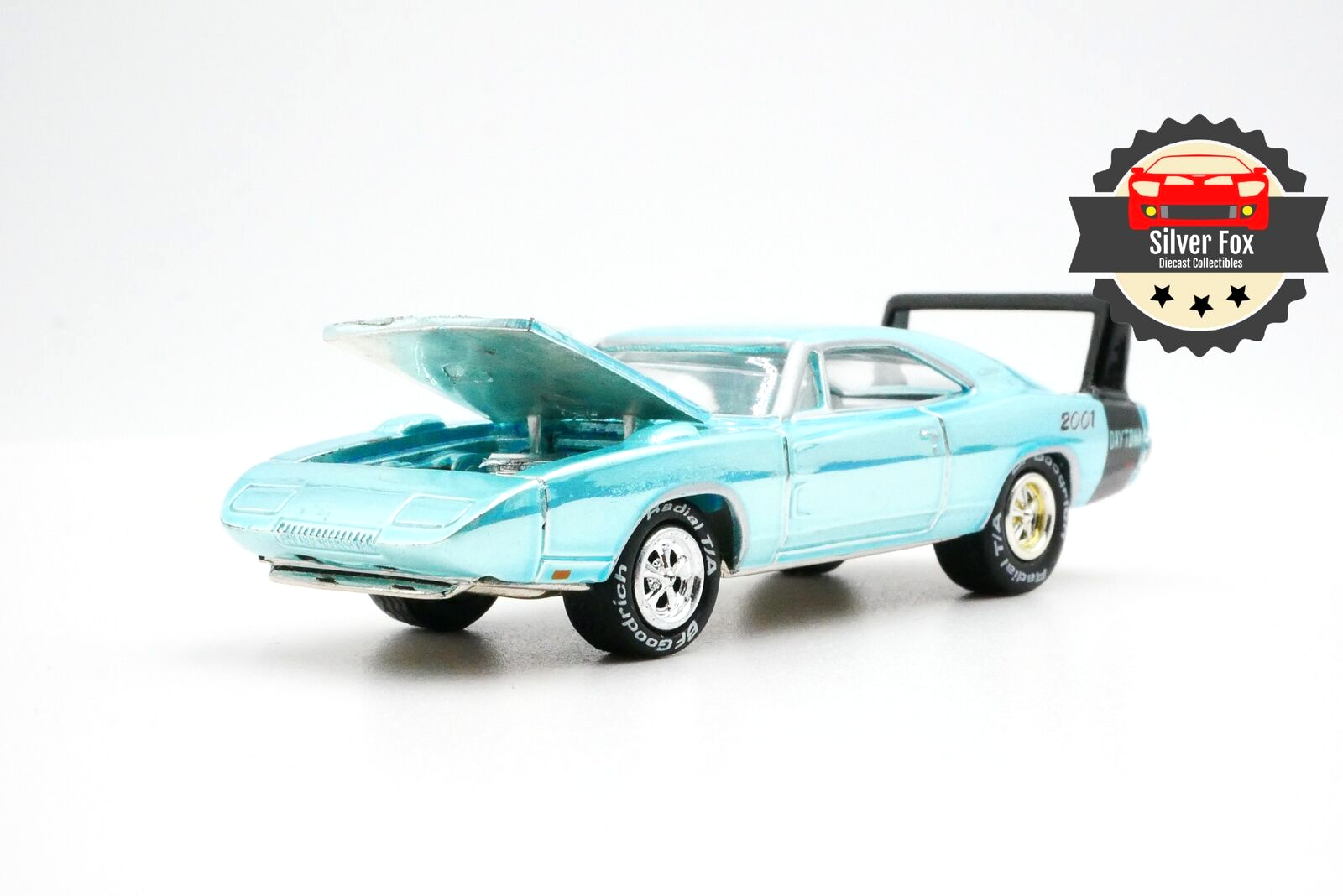 1969 DODGE DAYTONA LIGHT METALLIC BLUE 1:64 SCALE DIECAST COLLECTOR MODEL CAR