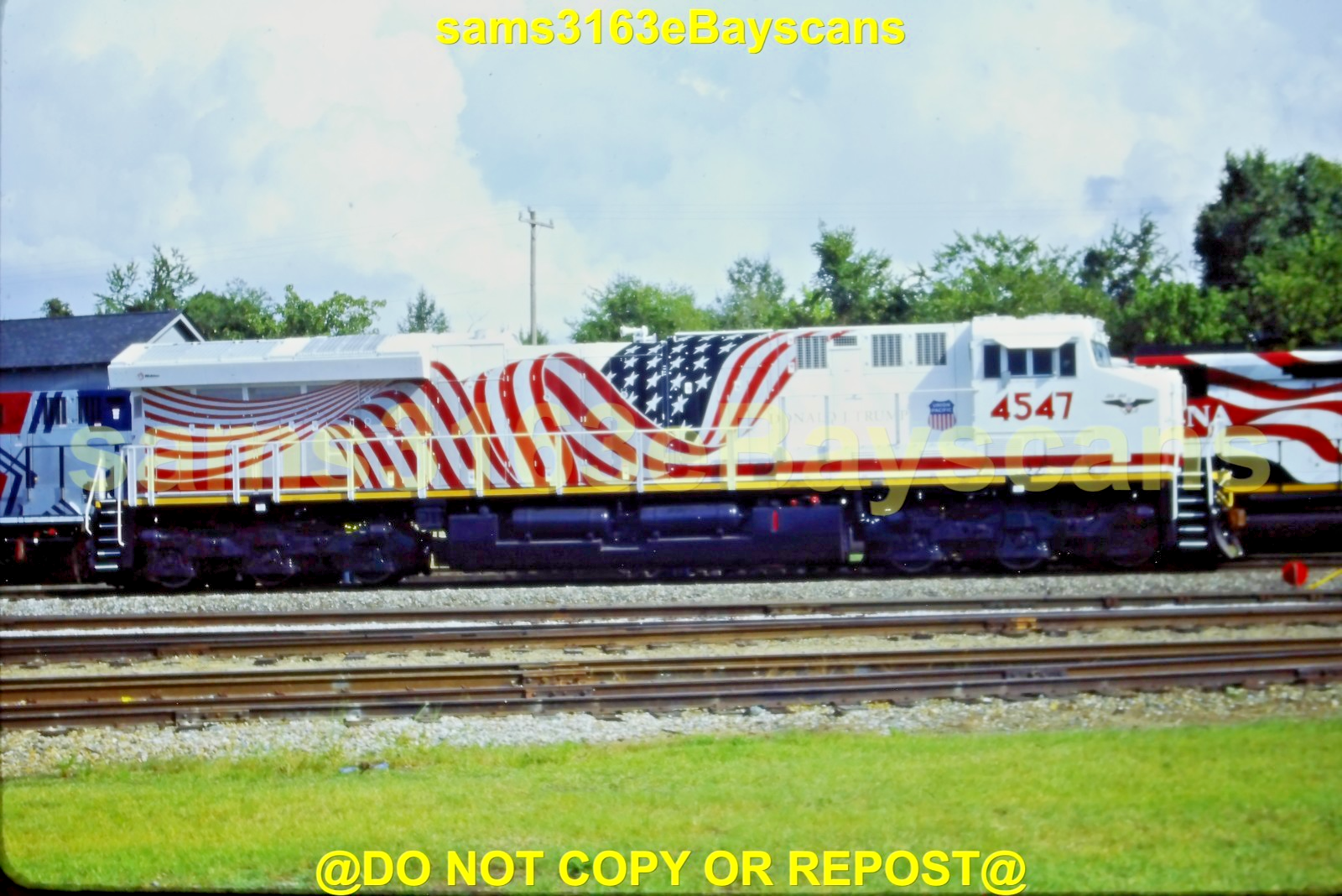 ORIGINAL SLIDE UNION PACIFIC RR DONALD J. TRUMP ES44AC 4547 SPENCER NC 2026 (2)