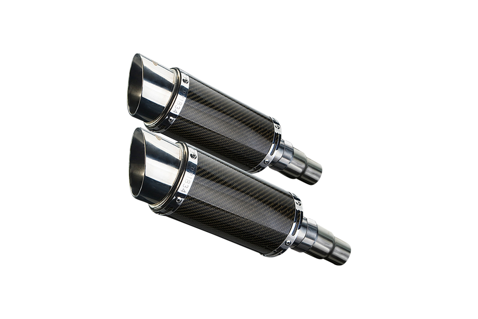 Triumph Speed Triple 1050 Delkevic 8" Mini Carbon Round Muffler Exhaust