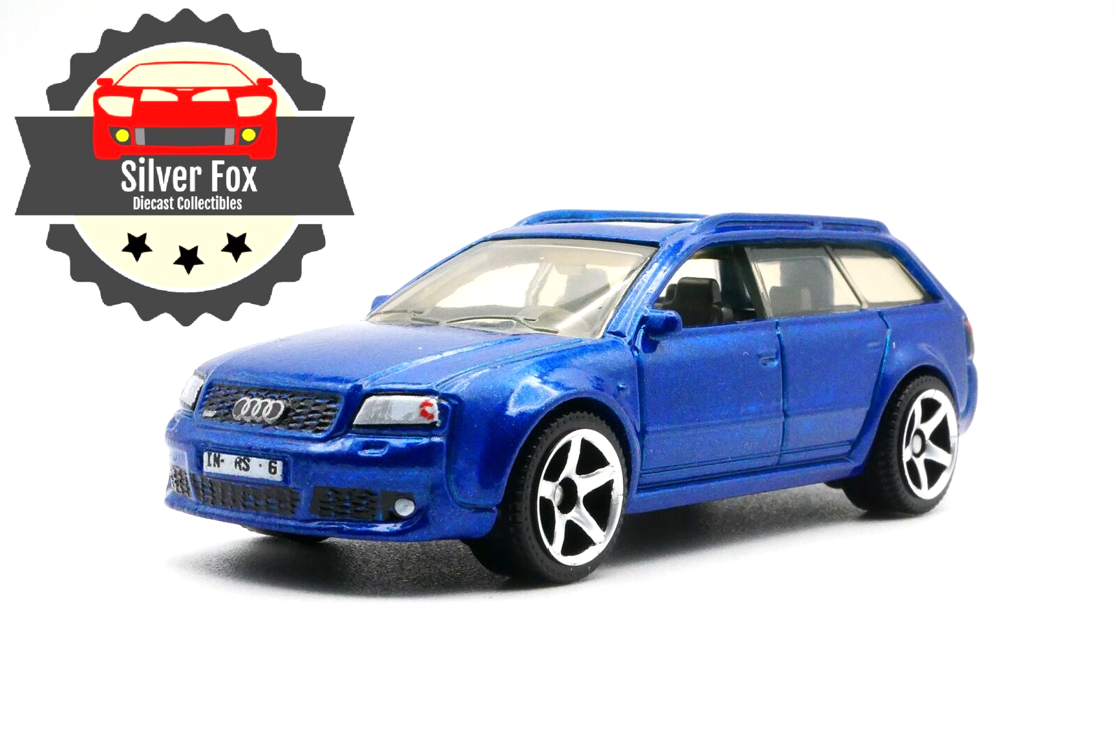 2017 AUDI 6 RS AVANT BLUE 1:64 SCALE DIECAST DIORAMA COLLECTOR CAR