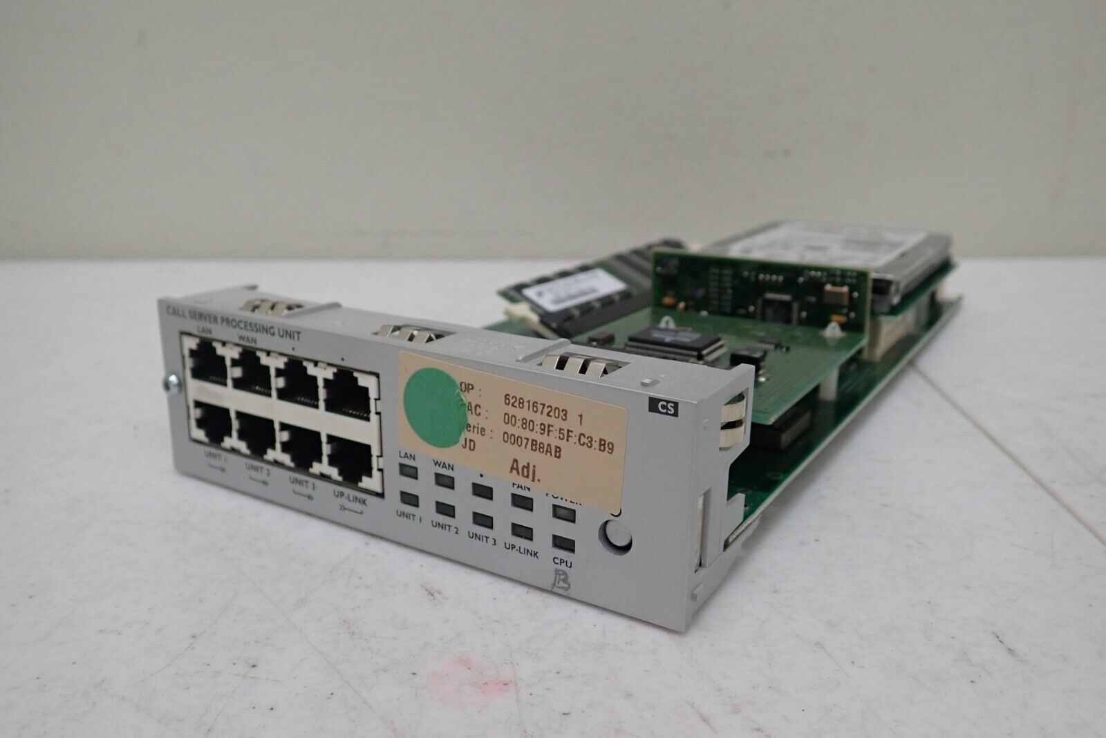 ALCATEL-LUCENT OmniPCX CS CALL SERVER PROCESSING UNIT Card ALCATEL-LUCENT OmniPCX CS CALL SERVER PROCESSING UNIT Card