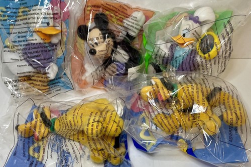 2001 Disney's House of Mouse McDonald&rsquo;s Happy Meal Toys, #1-#4, NIP