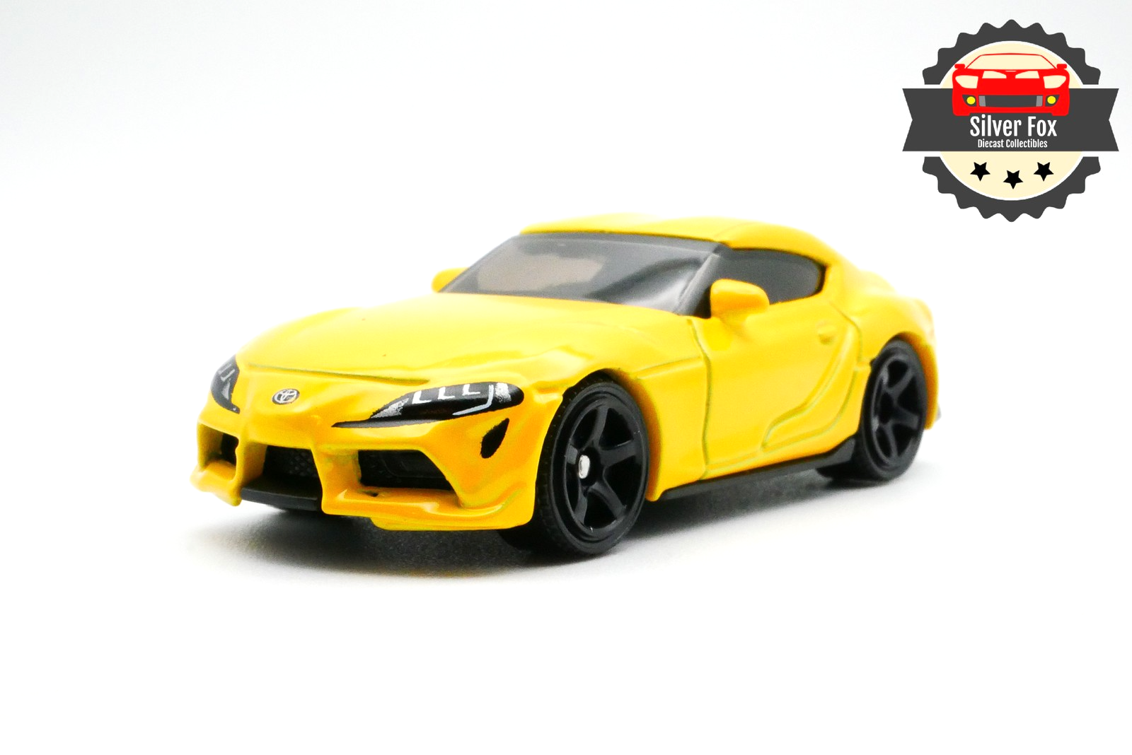 2023 TOYOTA GR SUPRA SILVERSTONE YELLOW 1/64 SCALE DIECAST COLLECTOR MODEL CAR