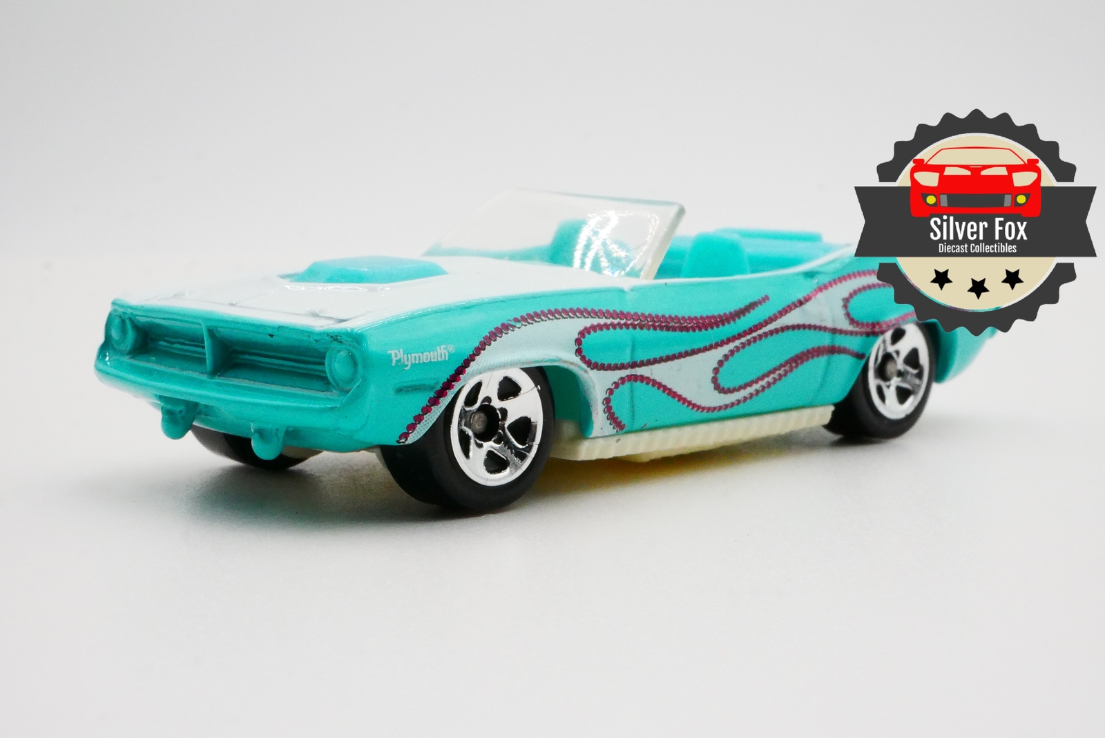 1970 PLYMOUTH BARRACUDA CONVERTIBLE BLUE 1:64 SCALE DIECAST COLLECTOR MODEL CAR