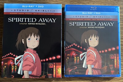 SPIRITED AWAY (Blu-ray + DVD) Miyazaki Anime Academy Award W/Slipcover