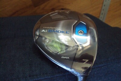 New Callaway Paradym Ai Smoke Max 7 wood 21 deg Cypher Fifty 5.5 reg 41.75'' w/hc