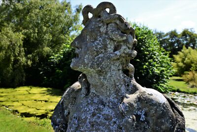 Photo 12x8 Mannington Hall: Medusa sculpture southern section of the moat  c2018