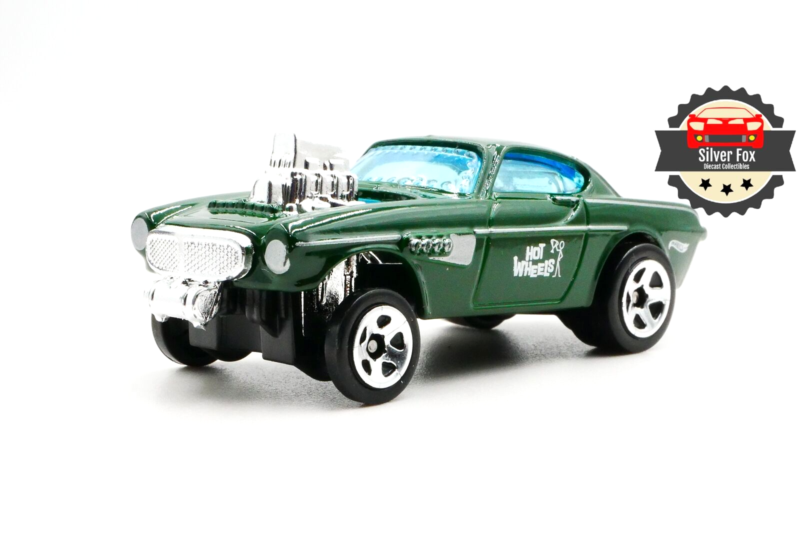 1973 VOLVO P1800 2+2 ENGINE GASSER GREEN 1:64 SCALE DIECAST COLLECTOR MODEL CAR