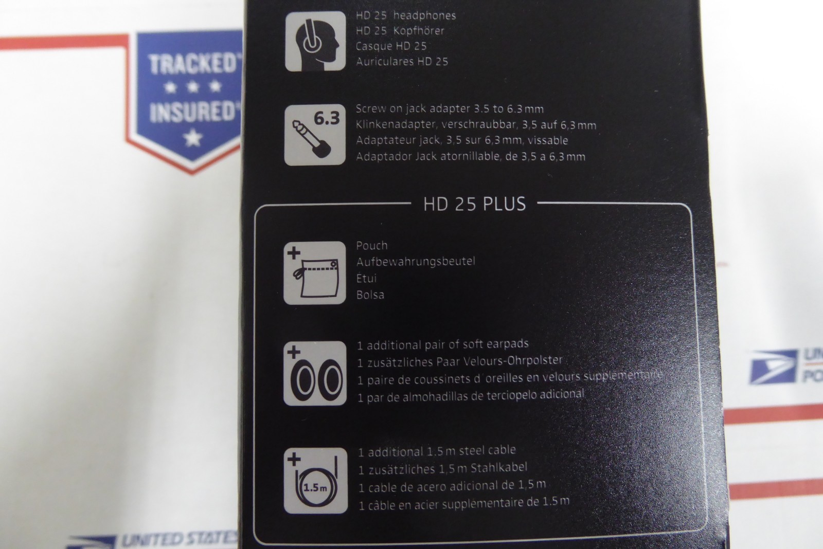 Sennheiser HD25 Closed Back Stereo DJ or Studio Headphones, NEW FREE SHIPPING