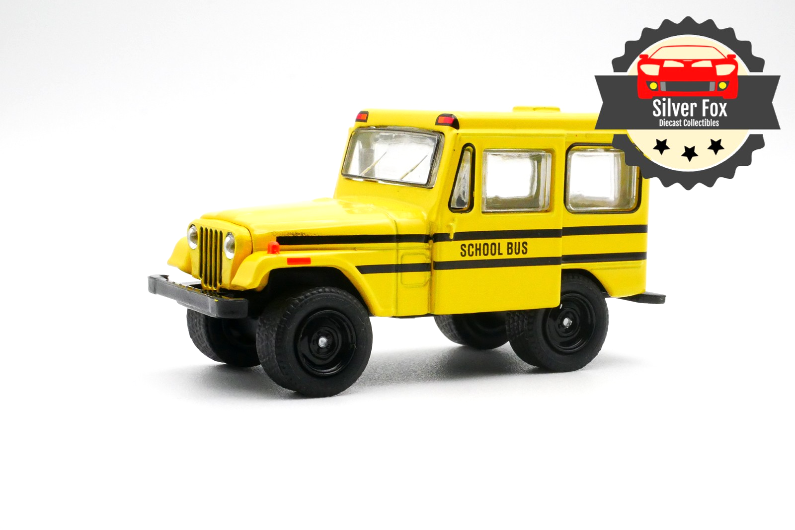 1975 JEEP DJ-5 SCHOOL BUS 4X4 TERRAIN 1/64 SCALE DIECAST COLLECTOR MODEL CAR