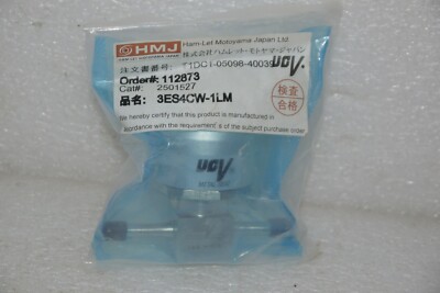 HAM-LET MOTOYAMA UCV 10K-1/4 VALVE T1DC1-05098-40039 3ES4CW-1LM NEW