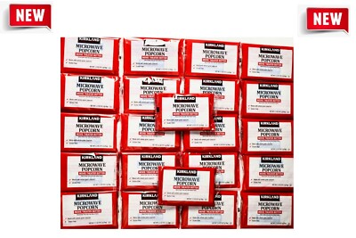 Kirkland Signature Microwave Popcorn Movie Theater Butter  3.3 oz each 22 Bags