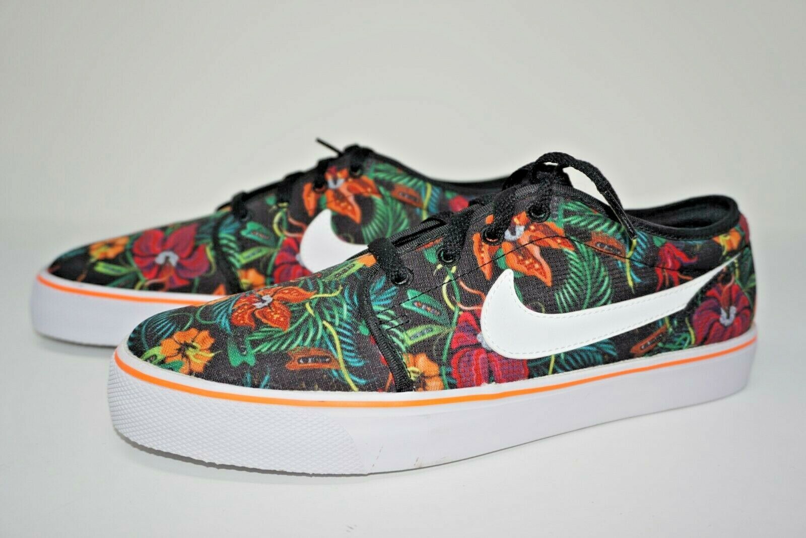 Nike Toki Low Txt Print “Floral” Orange/White/Black 631697 Nike Toki Low Txt Print “Floral” Orange/White/Black 631697