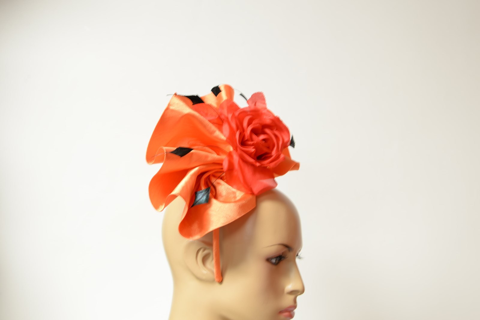 New High Quality Satin winter Fascinator Kate Middleton Style Fascinator
