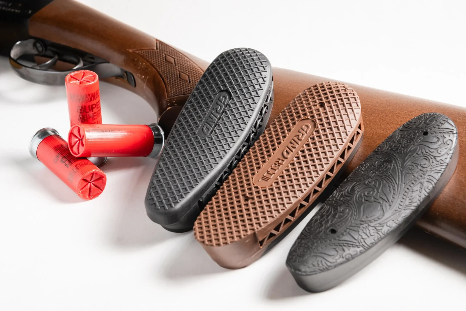 Grind to fit recoil pad, No metal insert, Black, Made in the USA! GRS-57 MED