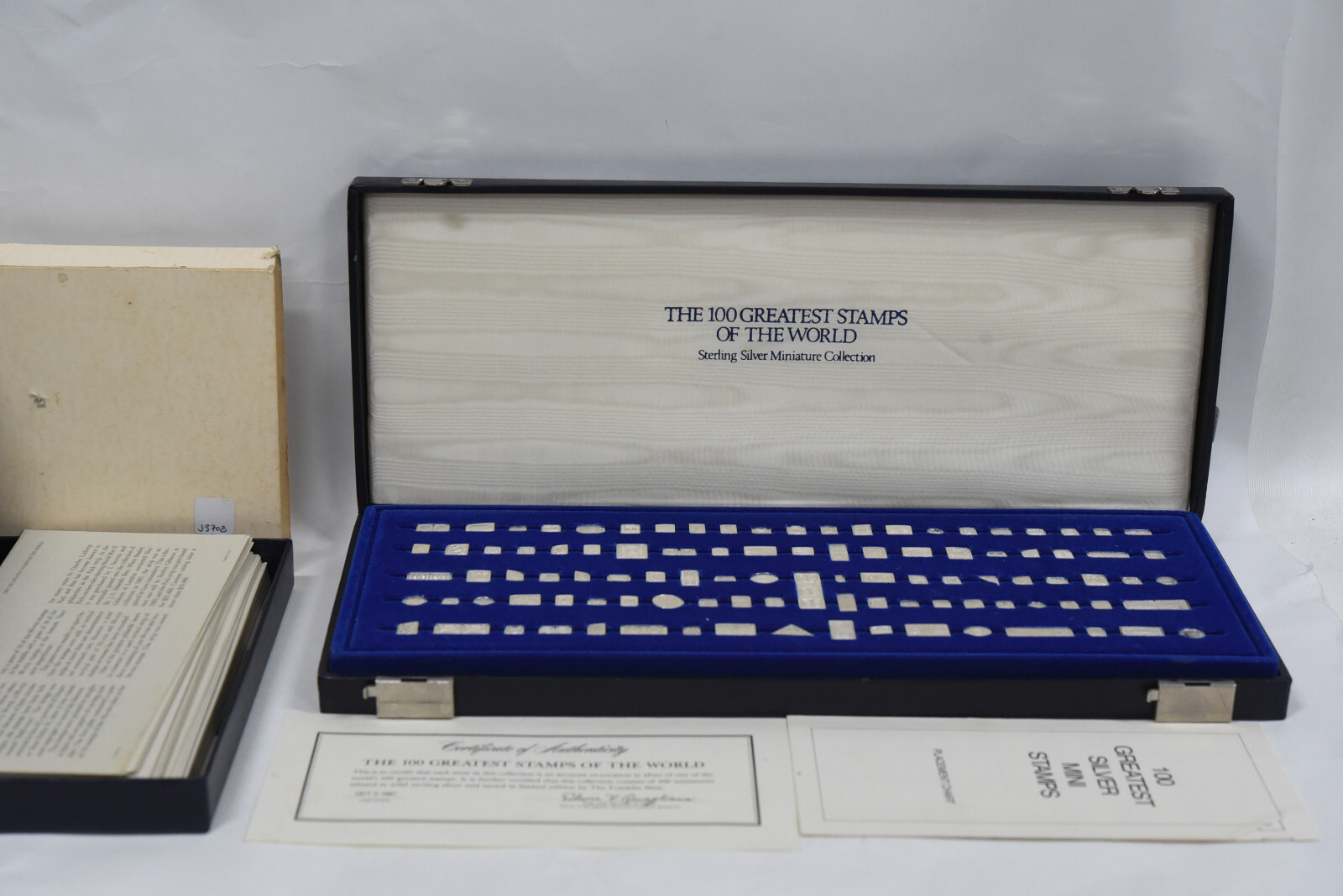 コレクション THE 100 GREATEST STAMPS OF THE WORLD Franklin Mint Silver 100 Greatest Stamps of the World