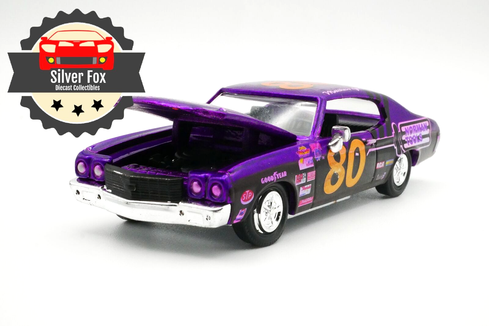 1970 CHEVROLET CHEVELLE SS RACING 1:64 SCALE DIECAST COLLECTOR MODEL DIORAMA CAR