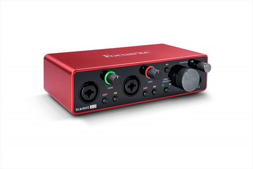 Focusrite Scarlett 2i2 3rd Gen USB Audio Interface with Pro
