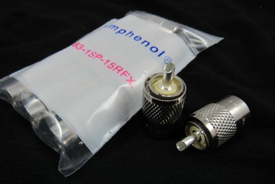 10 Amphenol PL-259 UHF Connectors RG-8 RG-213 9913 LMR400 & more Value Pack!