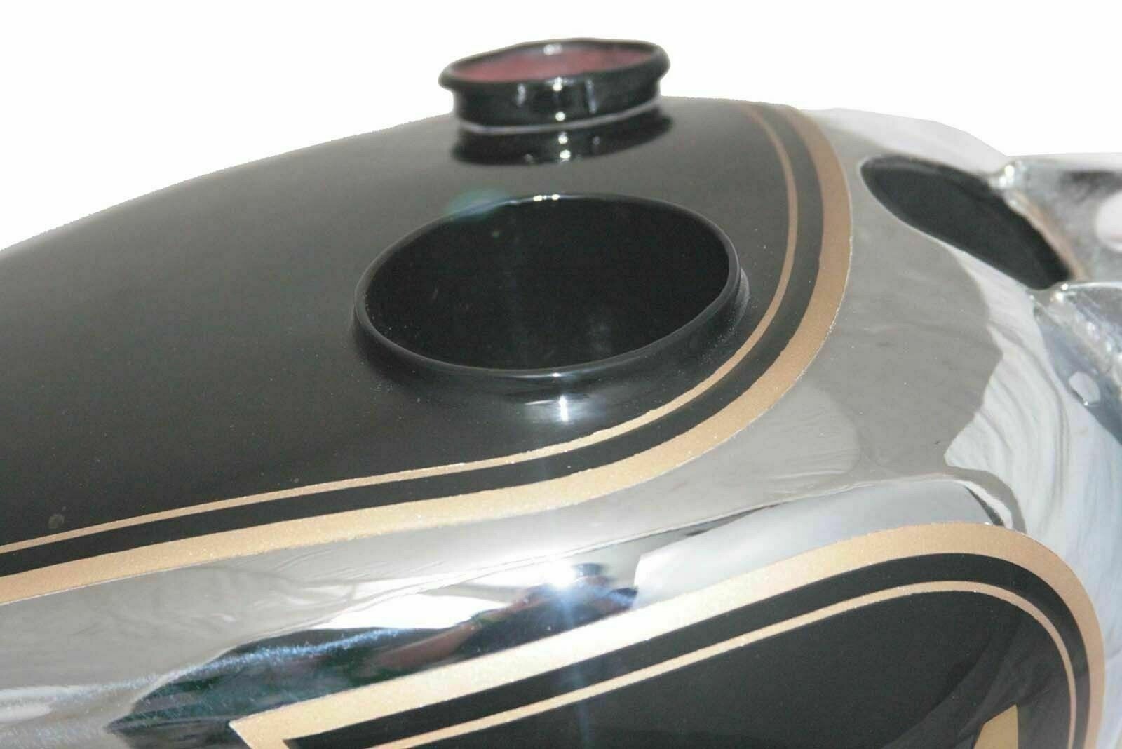 BSA C11 C12 C10 250cc Petrol gas tank Chrome plated & Black With Cap Speedometer & Tap