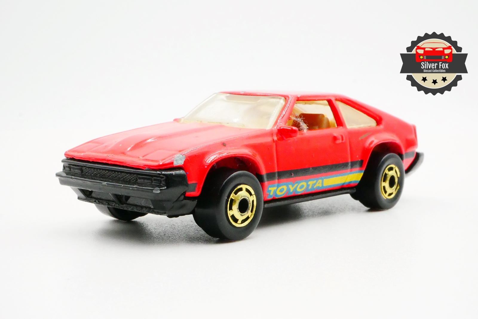 1992 TOYOTA SUPRA RED VINTAGE 1:64 SCALE DIECAST COLLECTOR MODEL CAR