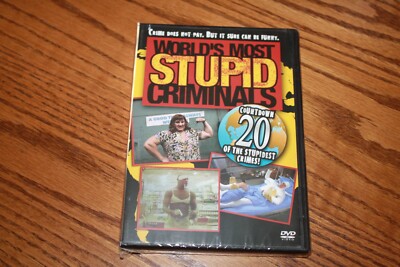 World's Stupid Criminals Countdown 20 of the stupidest crimes DVD NEW