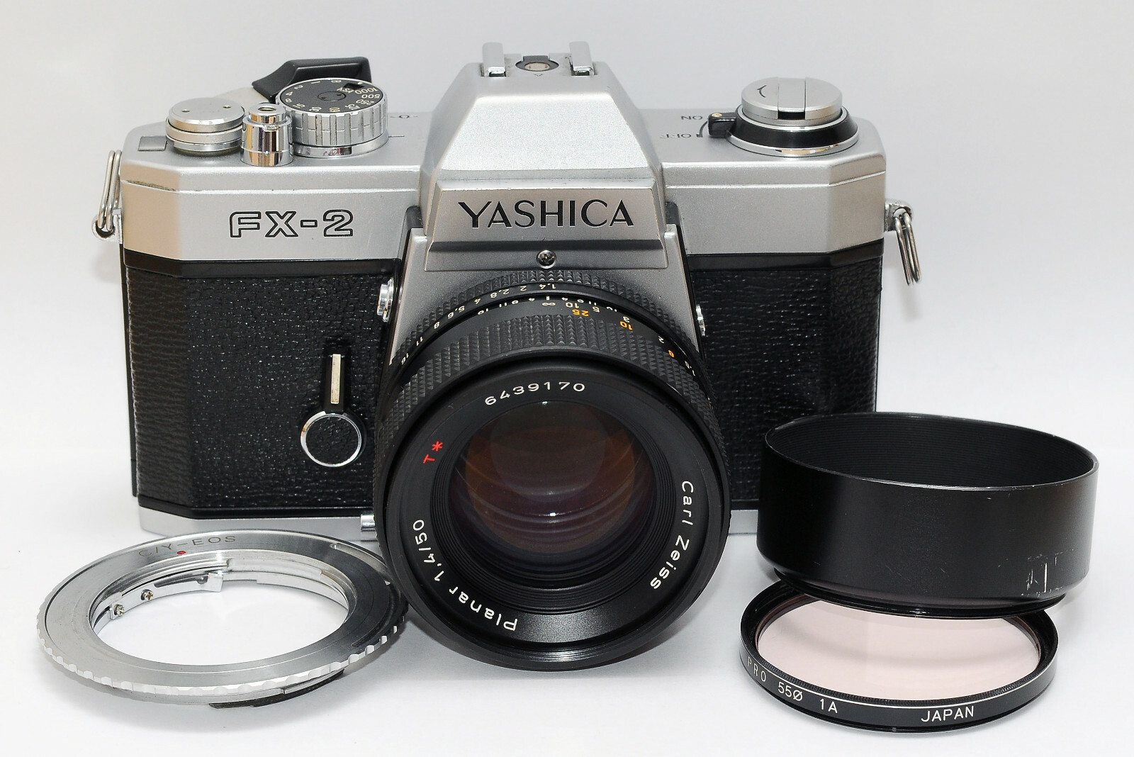 CARL ZEISS PLANAR 50mm f/1.4 CY LENS Contax with Yashica FX