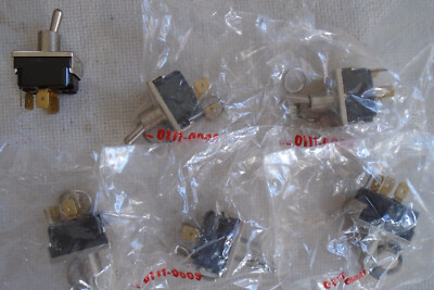 (6) NOS McGill Toggle Switch DPST 10A, 277VAC