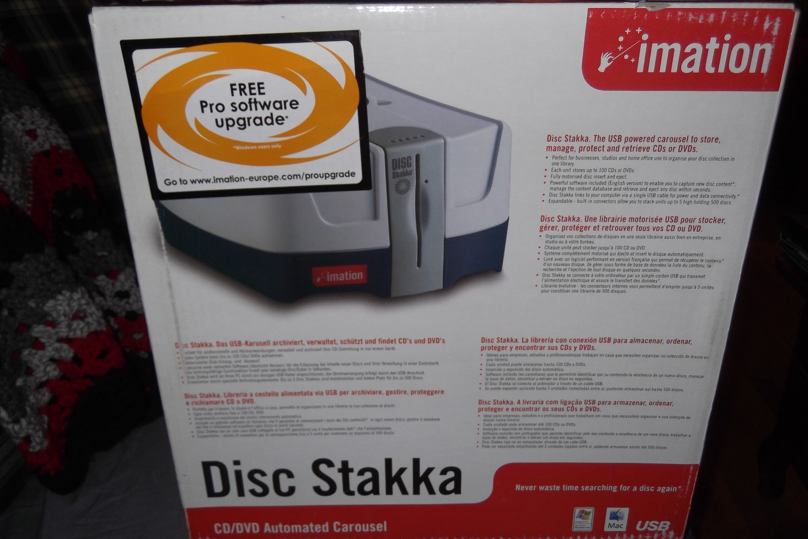 IMATION DISC STAKKA  NEW IN BOX!