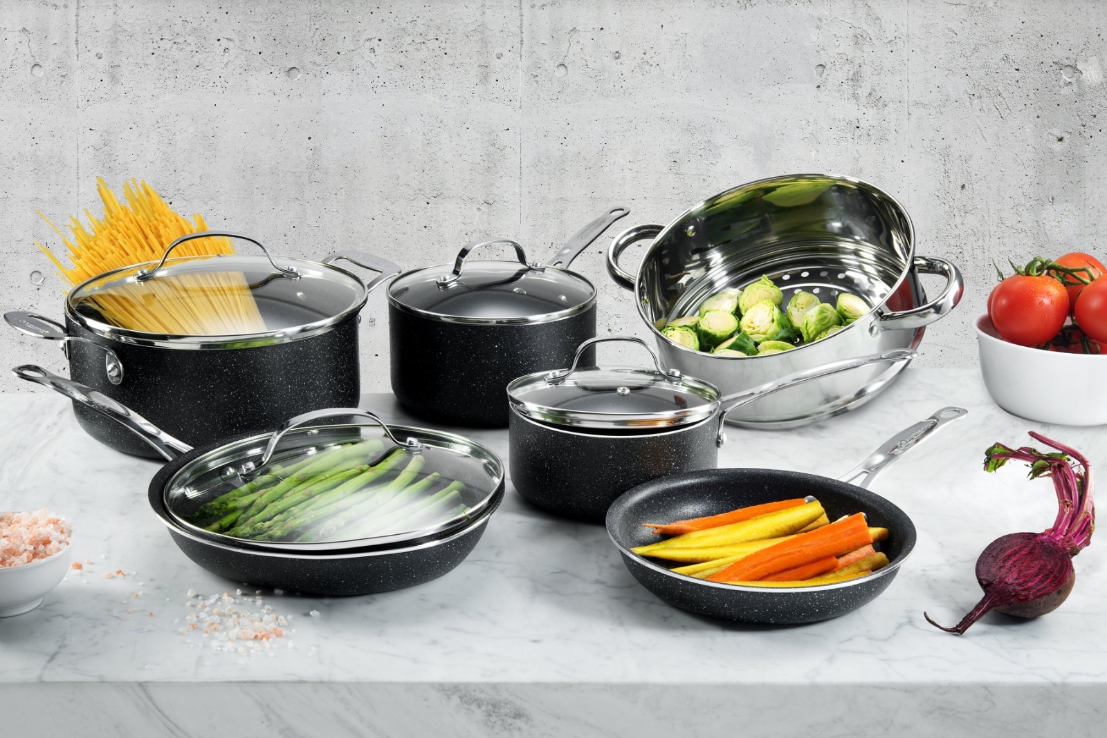  Granite  Stone  Diamond Ultimate Nonstick 10 Piece Kitchen  