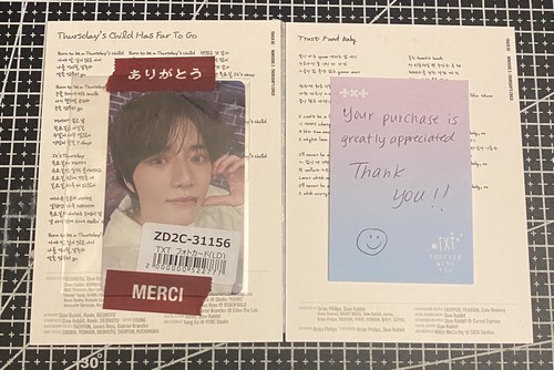 TXT TOMORROW X TOGETHER LIGHTSTICK VER 2 MOA BONG PHOTOCARD