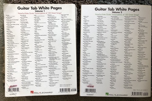 Guitar Tab White Pages Vol. 1 And 2