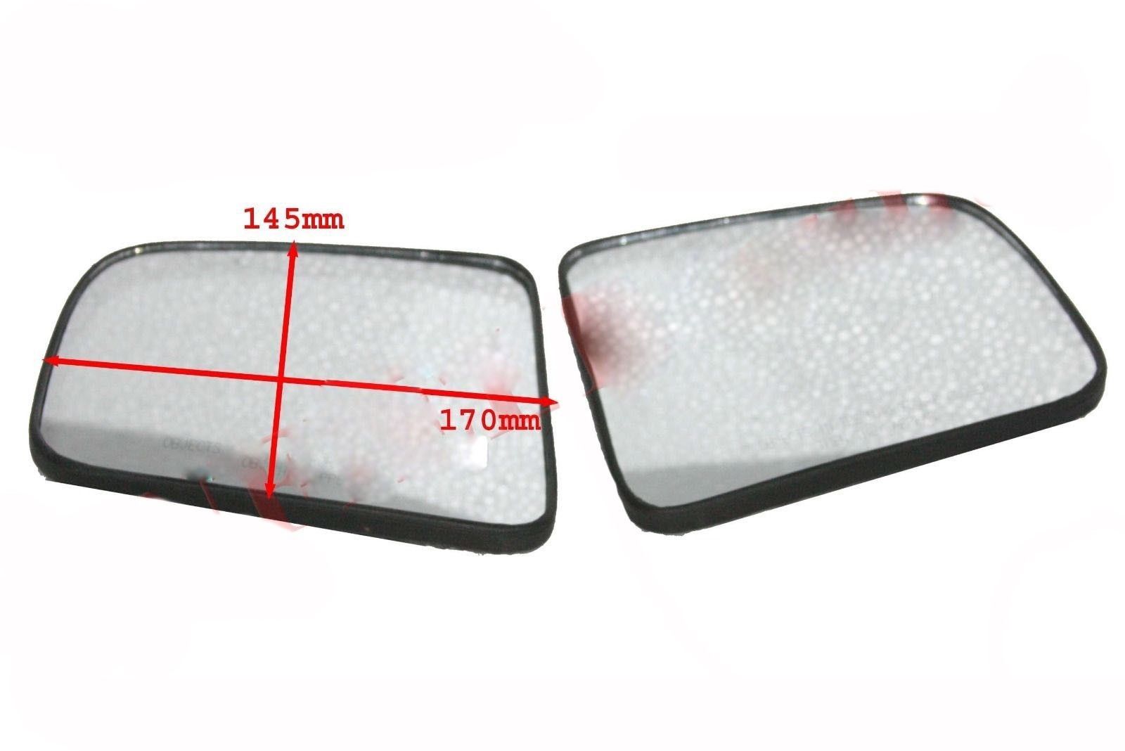 LH & RH ORVM Convex Wing Door Flat Glass Mirror With Base Plate Ford Endeavour T1