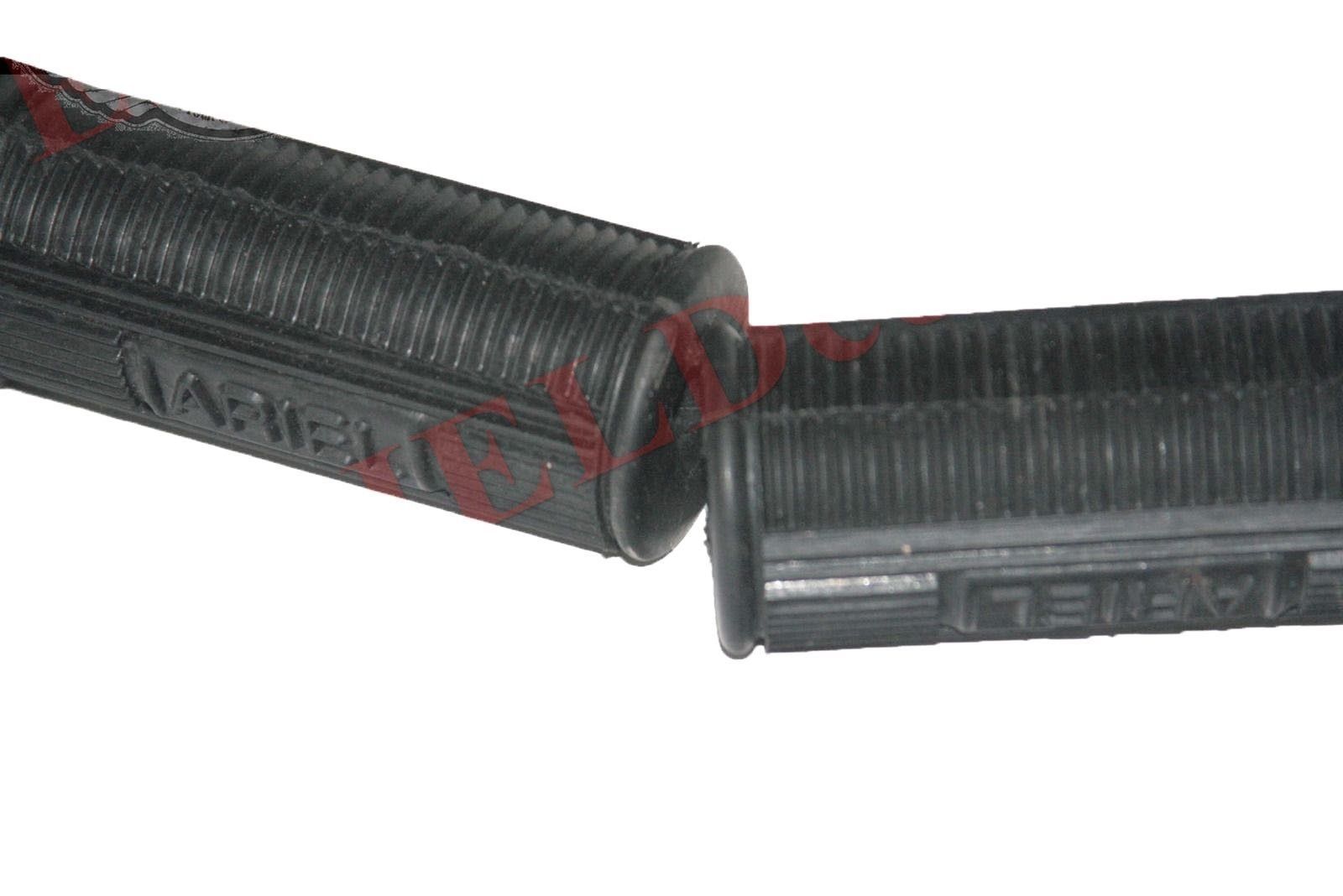 Front Footrest Rubber Set Pair Ariel Embossed Rectangular Hole 1946 01-0117 