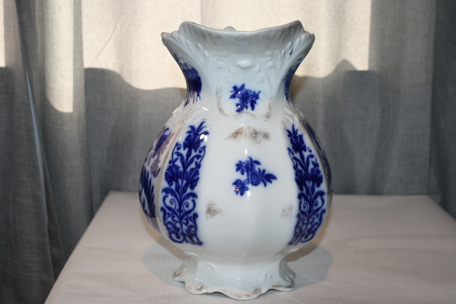 Antique Flow Blue W. Adams? Large 11