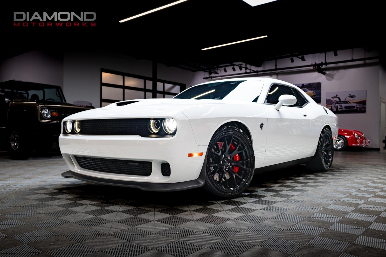 2016 Dodge Challenger SRT Hellcat 9647 Miles Bright White Clear Coat Coupe HEMI