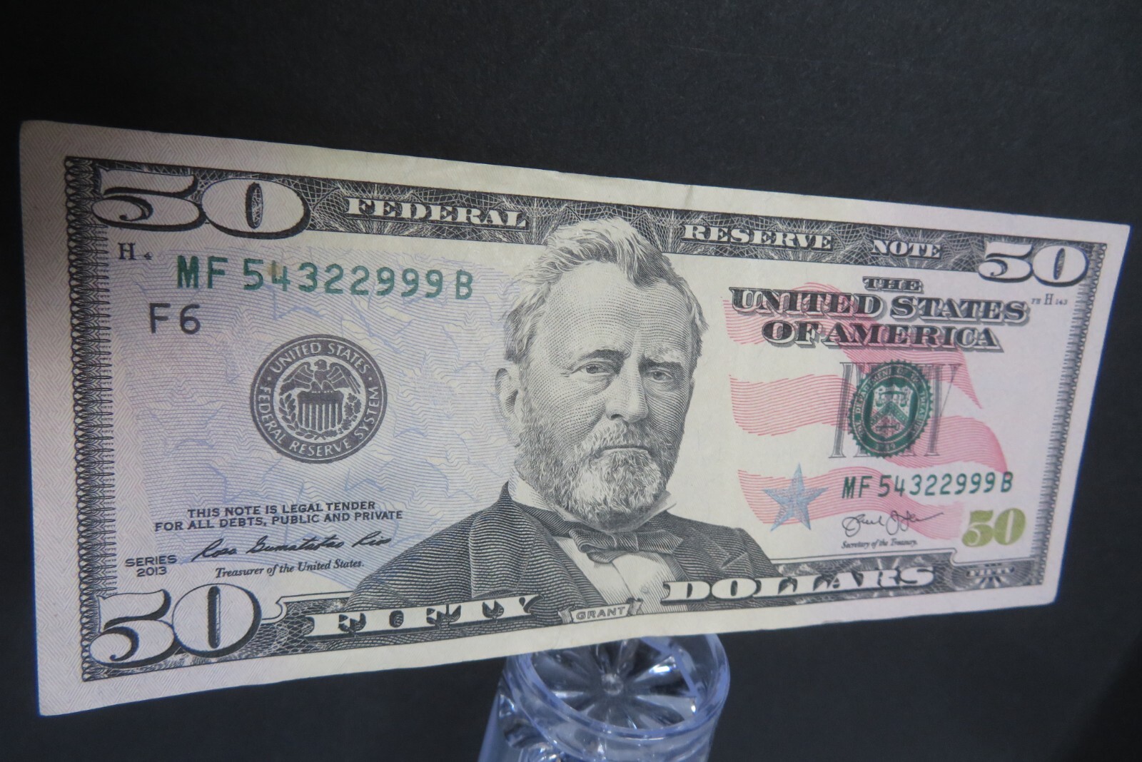 2013 FIFTY DOLLAR FEDERAL RESERVE NOTE Circulated MF