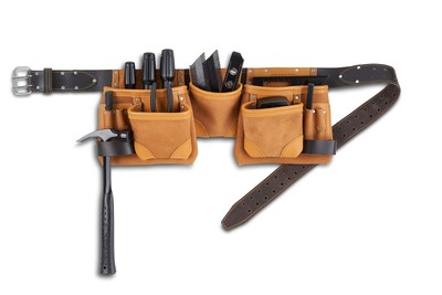 AWP Classic Leather Tool Apron, Crafted from Top-Grain Leather, Premium Tool ...