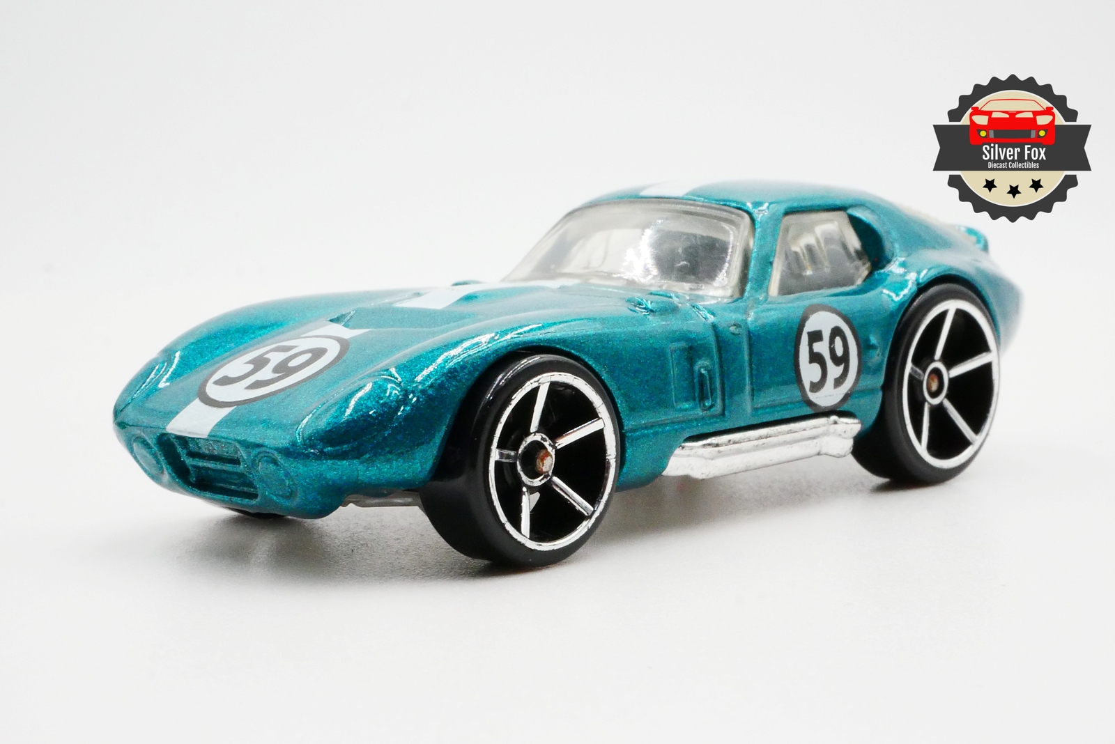 1959 SHELBY COBRA DAYTONA TEAL 1:64 SCALE DIECAST COLLECTOR MODEL CAR