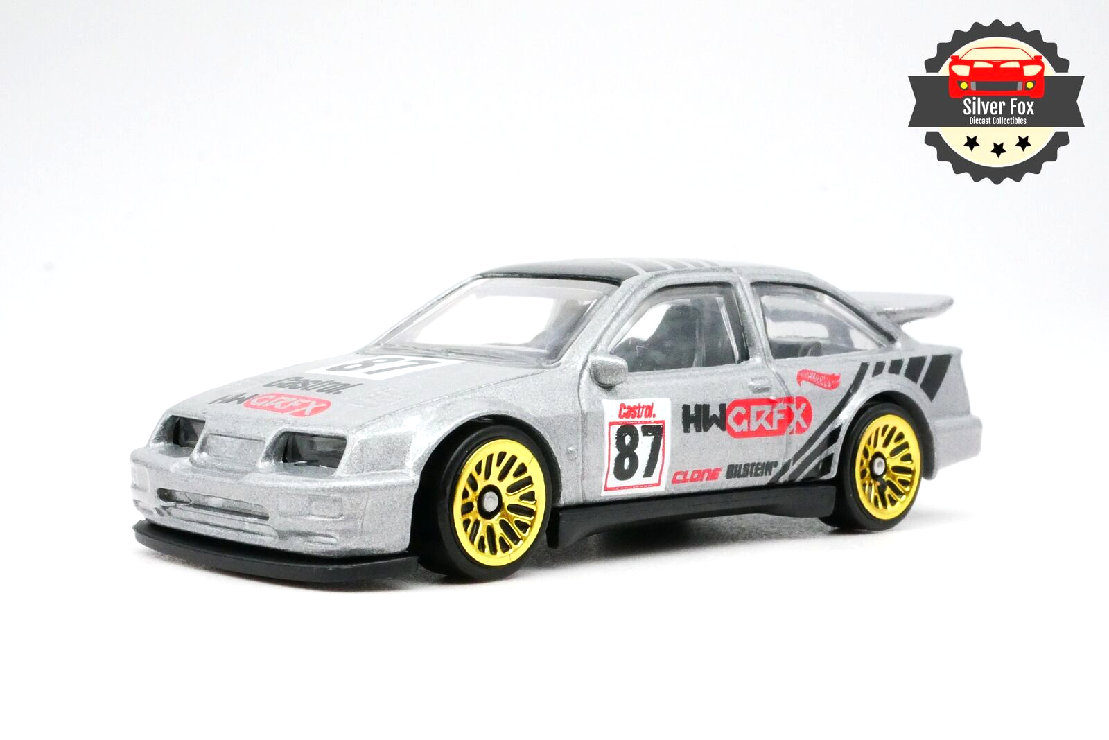 1987 FORD SIERRA COSWORTH RACING GRFX 1:64 SCALE DIECAST COLLECTOR MODEL CAR