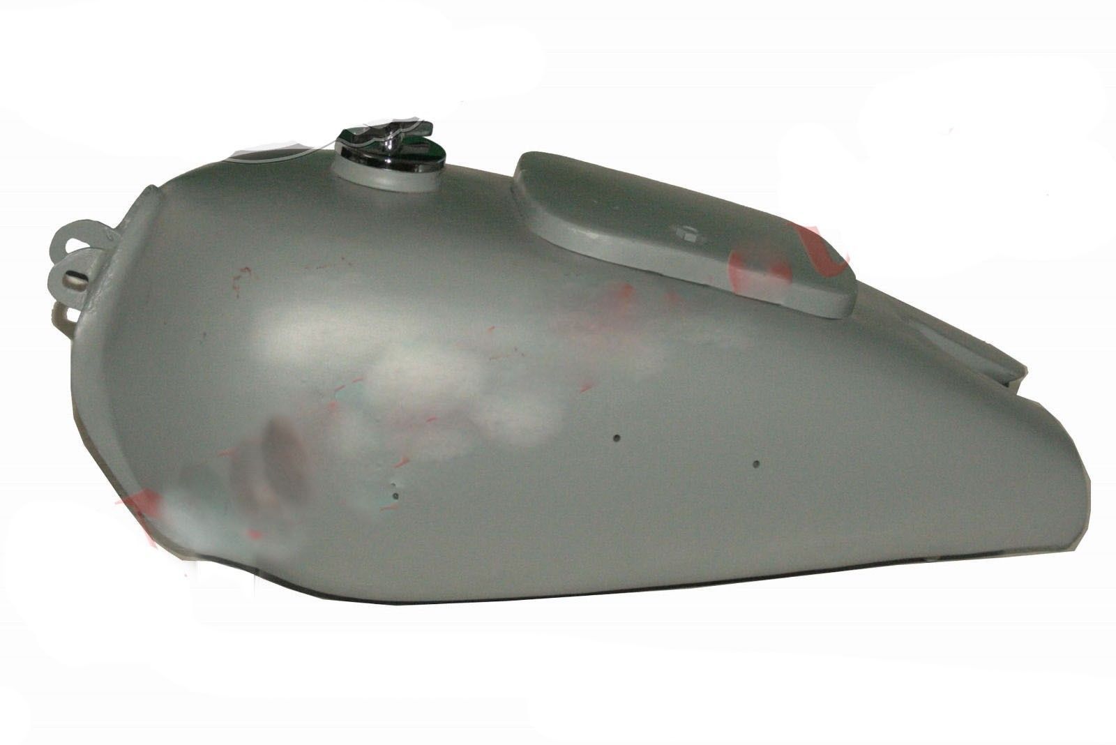 Repro Bare Metal Raw Steel Petrol Gas Fuel Tank With Filler Cap Fits BMW R71 