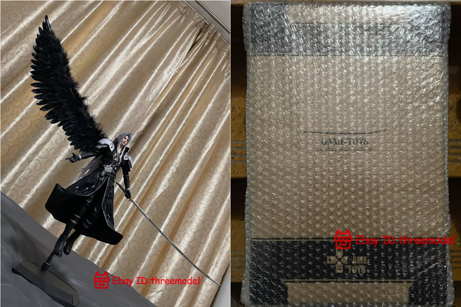 GAMETOYS 1/6Scale GT-003 FF7 Sephiroth 13.38in PVC Action GAMETOYS 1/6Scale GT-003 FF7 Sephiroth 13.38in PVC Action