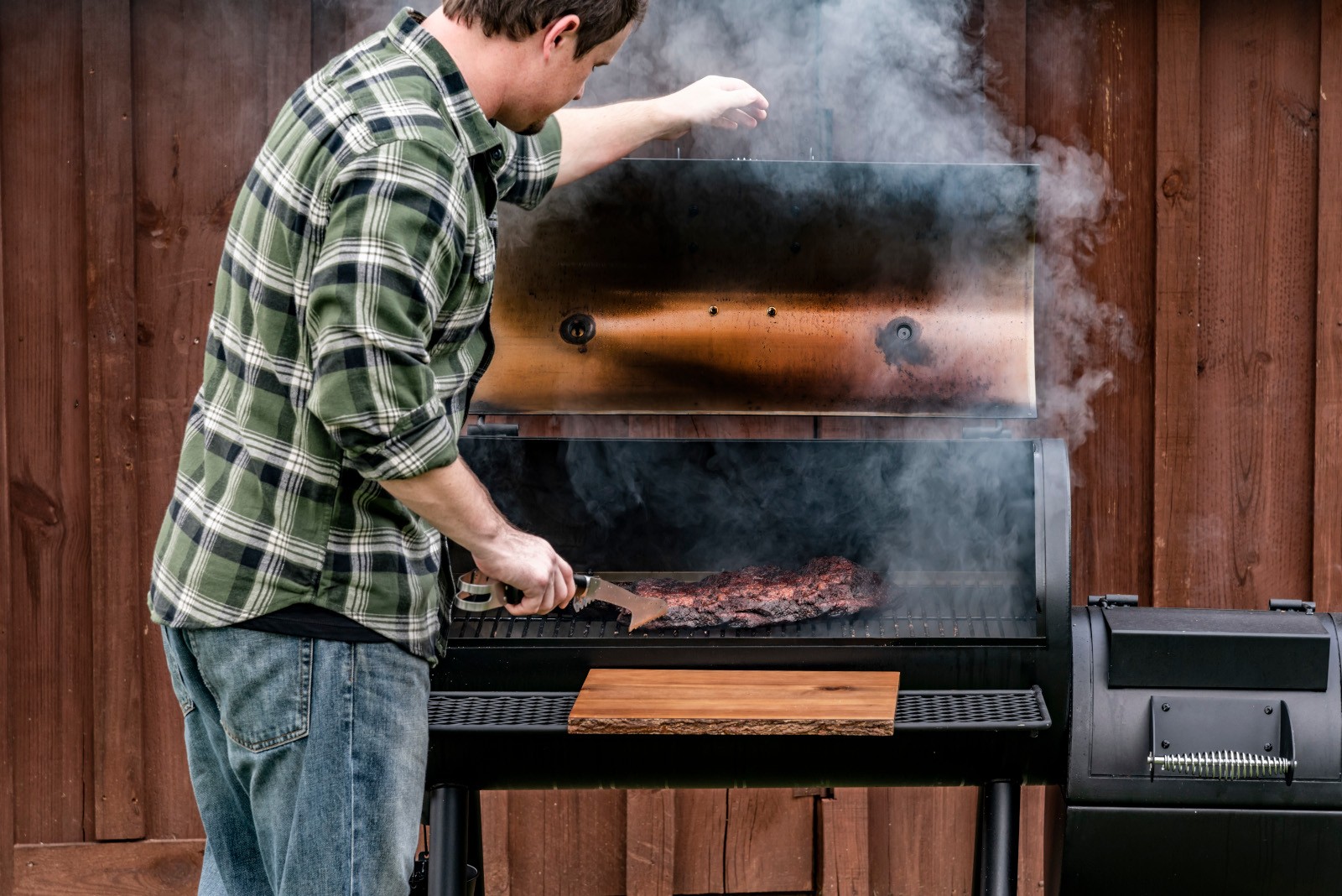 CHAR-BROIL OKLAHOMA JOE’S® HIGHLAND SMOKER Holzkohlegrill Barbecue Grill schwarz - Bild 12 von 12